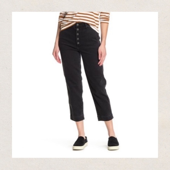 NWT 🌼 Madewell High Waist Button Fly Crop Jeans - Picture 2 of 8